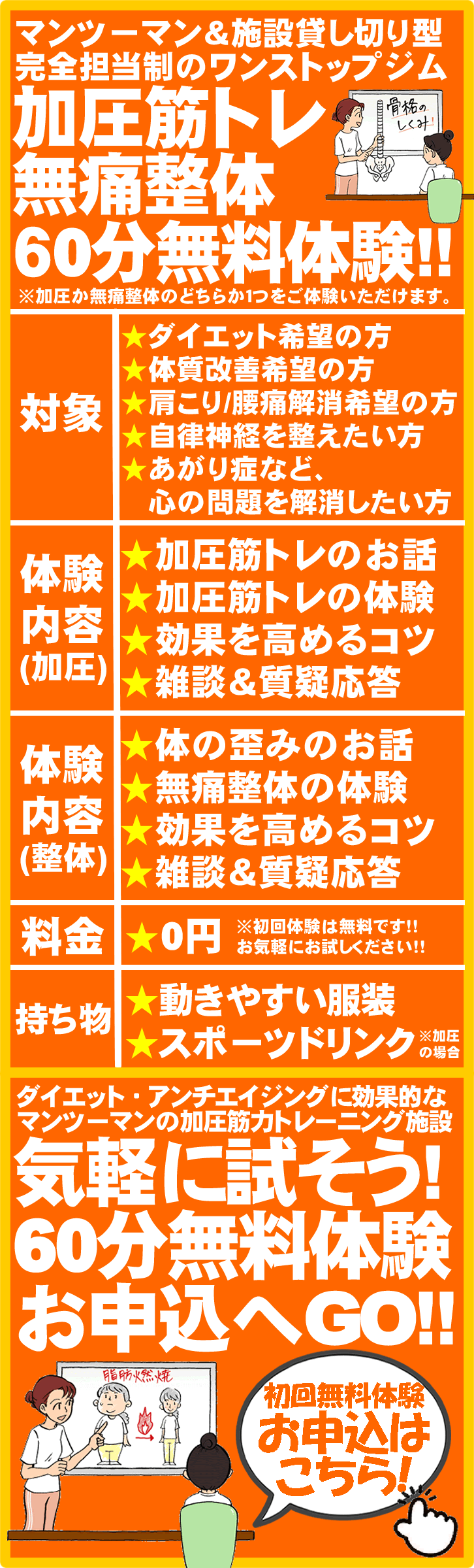 ワンストップジムの無料体験